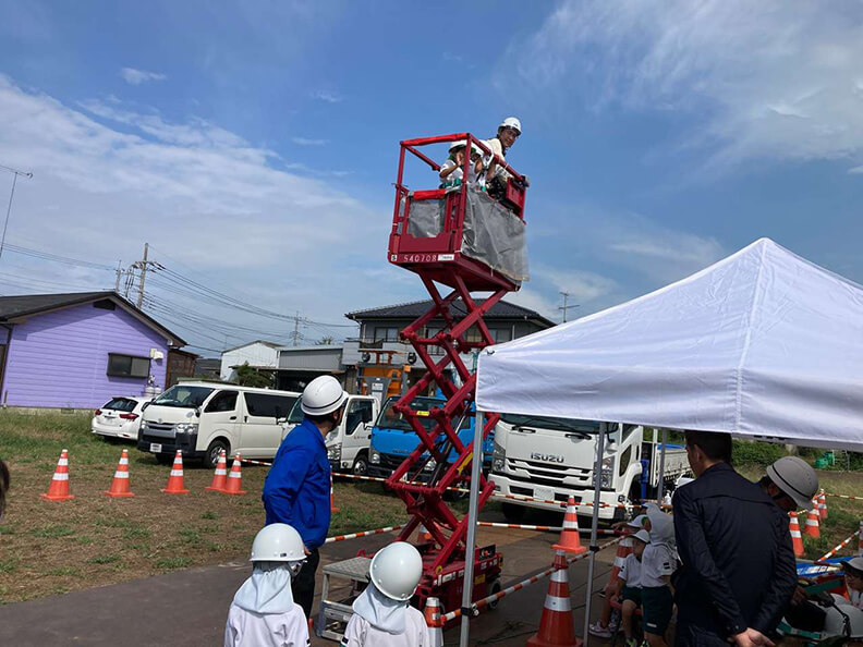 保育園児の建設業界お仕事体験 千葉県